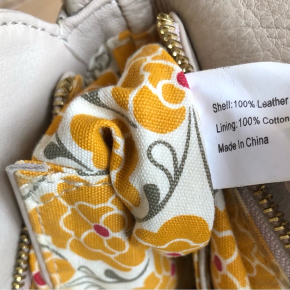 Emma Fox, Beige, Black, Cream, Soft Leather Crossbody Bag, GUC - Picture 8 of 15